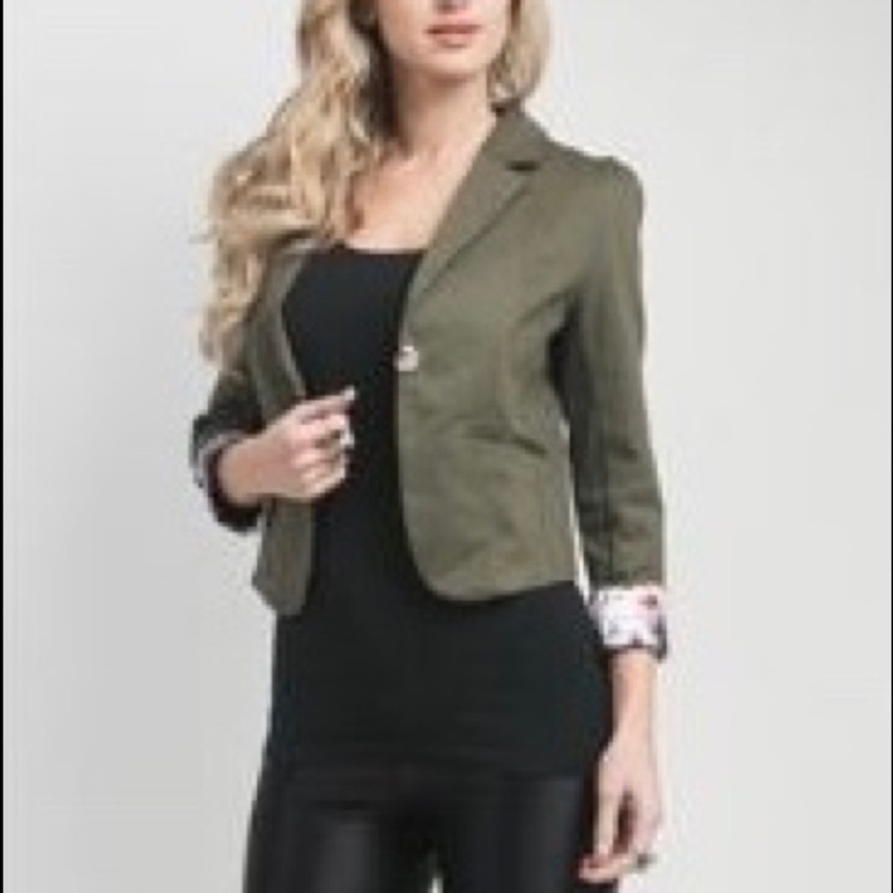 COMING SOON! Floral Cuff Blazer